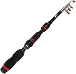 Fishing Rod Telescopic Fishing Rod, Ultralight & Portable, Durable Travel Pole for Saltwater & Freshwater Fishing