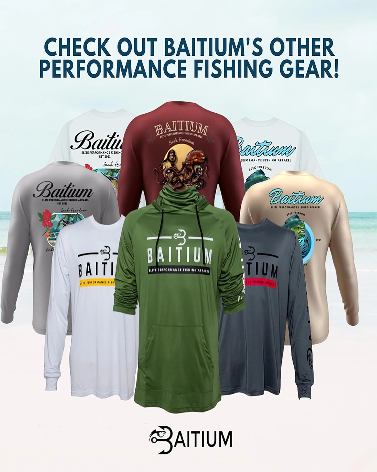 Fishing Shirts for Men, Mens Fishing Shirts Long Sleeve, UPF 50 Quick Dry, Rash Gaurd, Fishing Clothes for Men, Fishing Gear
