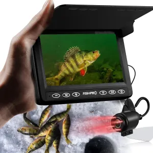 [FishPRO® 2025 Upgrade] The PRO in Underwater Fishing Camera -4.3'' Ice Fishing Camera Underwater(NO Need Learn), 1000TVL, Ice Fish Gift for Men, Ice Fish Finder for Boat Fish w/IR/USB-C/5,000mAh/50ft