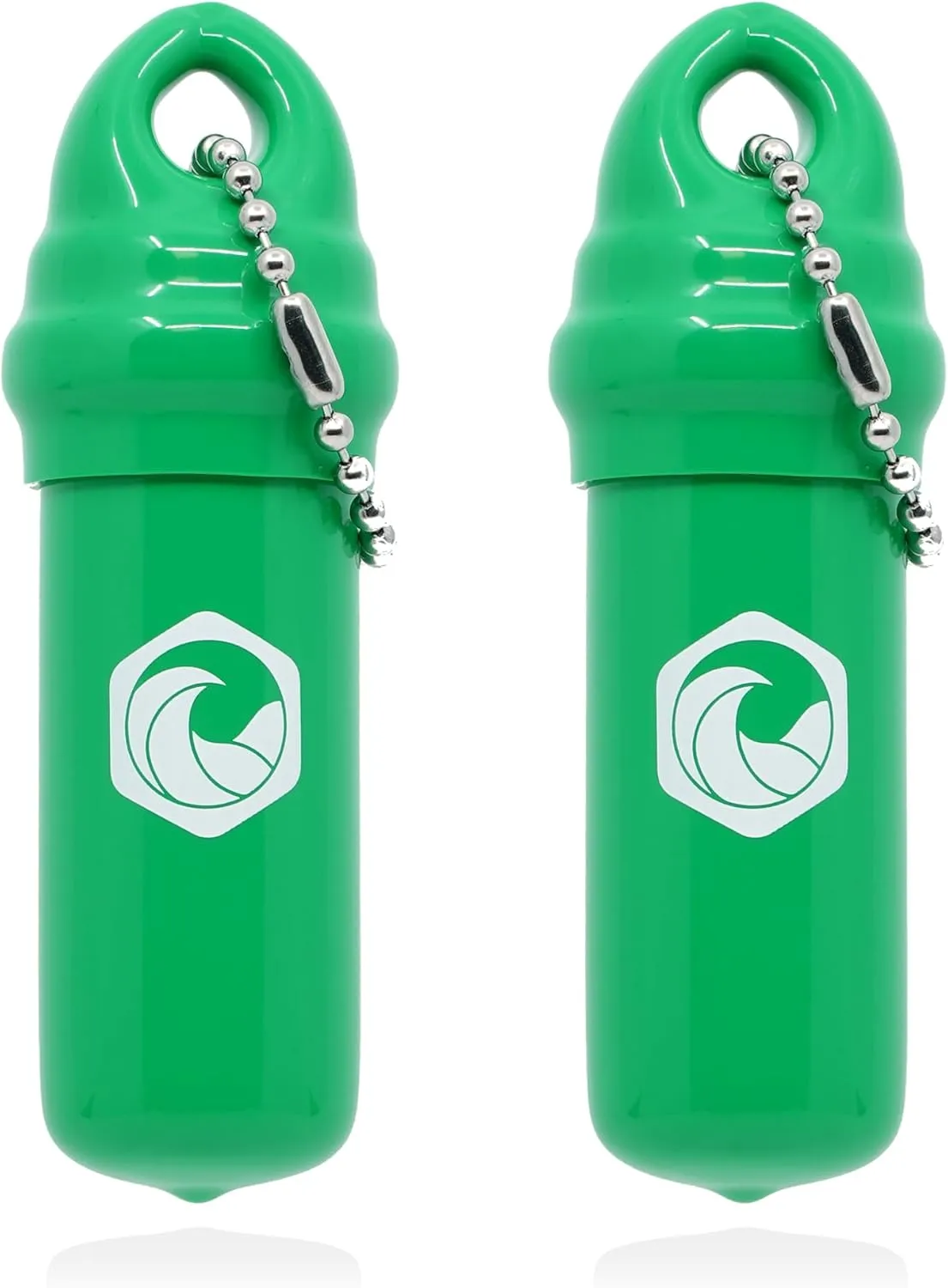 Floating Keychain (2 pack) with Waterproof Safety Container Boat Key Float - Pontoon, Fishing Accessories key holder