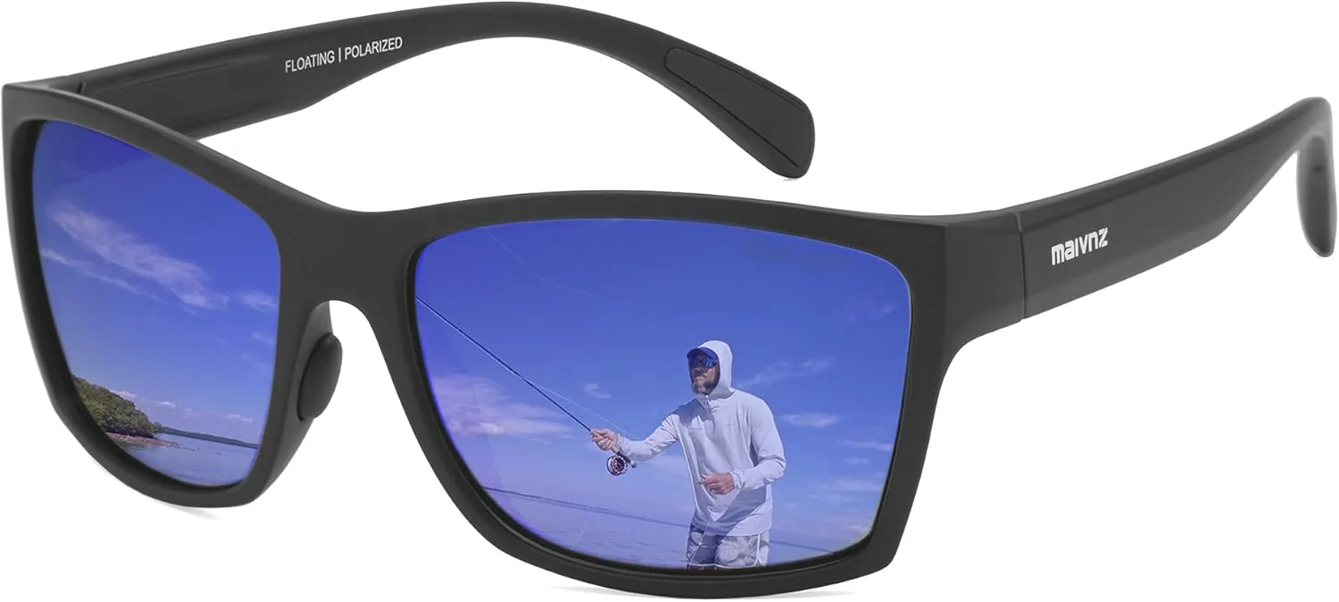 Floating Polarized Fishing Sunglasses for Men UV Protection Fishing Glasses Boating Kayaking Water Sport Glasses