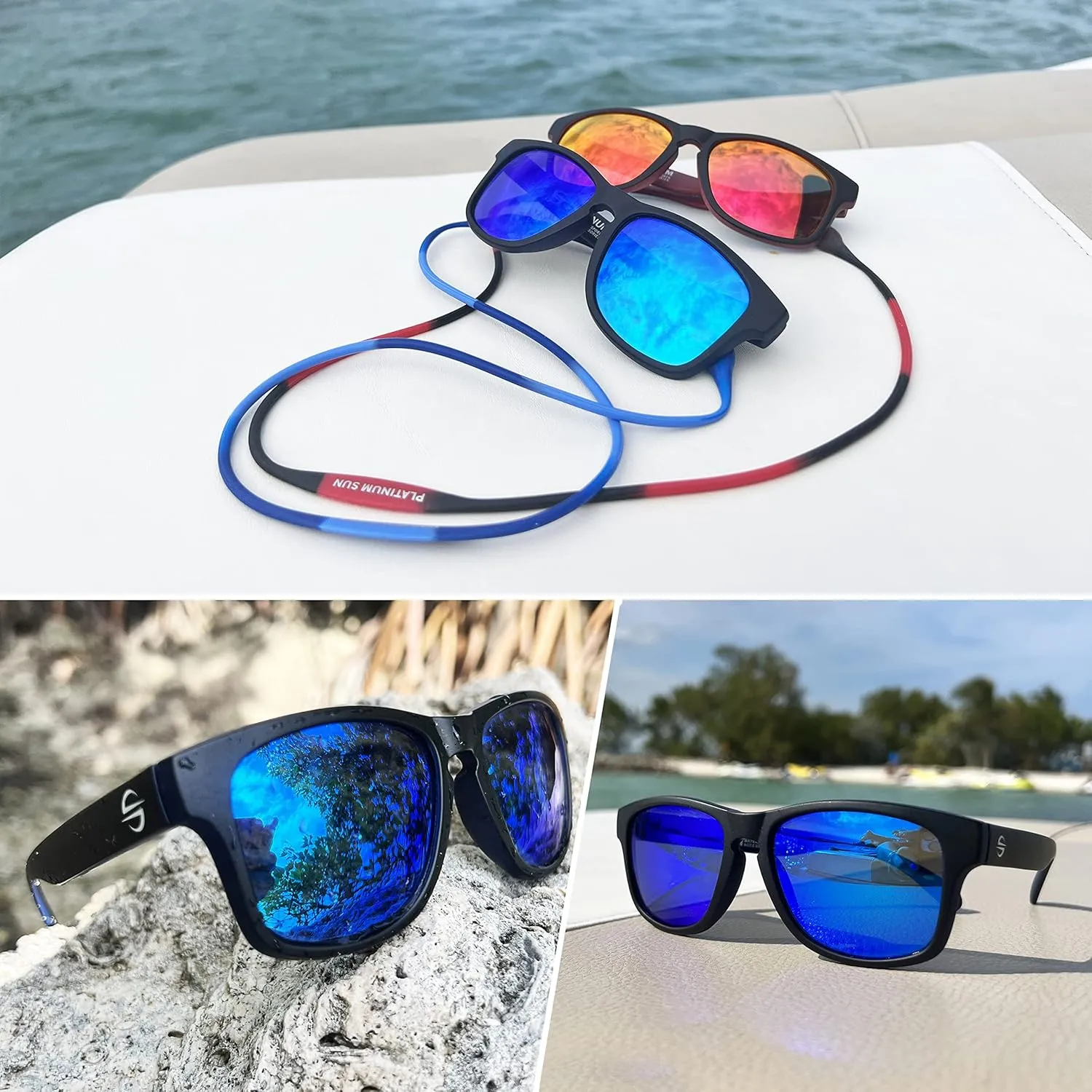 Floating Polarized Sports Sunglasses for Men and Women | Lightweight & Durable Sun Glasses with UV400 Protection