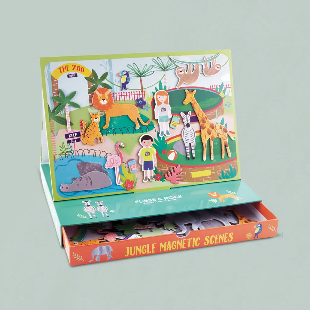 Floss & Rock Jungle Activity Play Set with Jellycat Bashful Lion