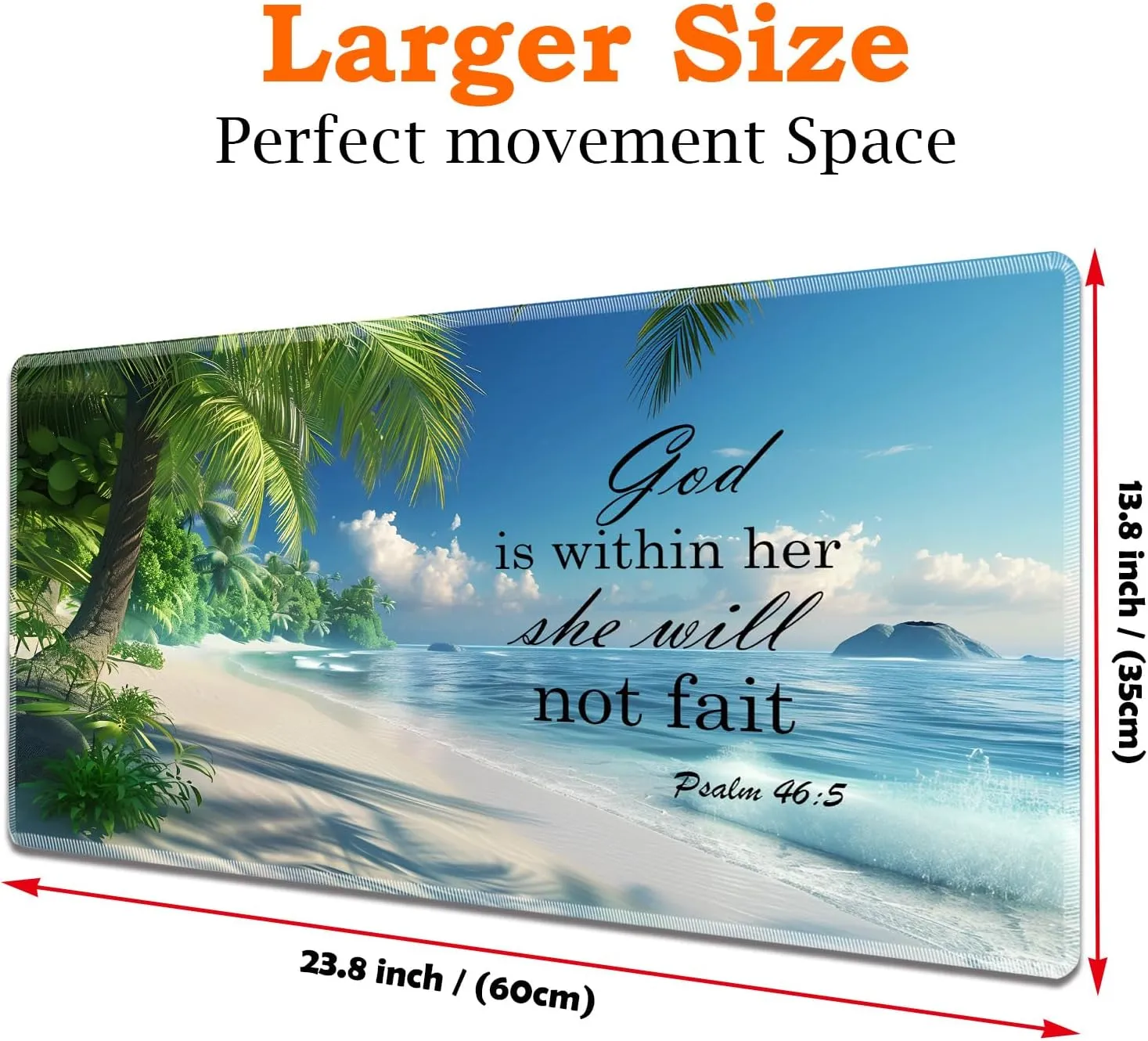 for MTG Playmat Non-Slip Rubber Play Mat with Storage Bag Combination, Ideal for Card Game Lovers TCG Play Mat, Beaches and Palm Trees