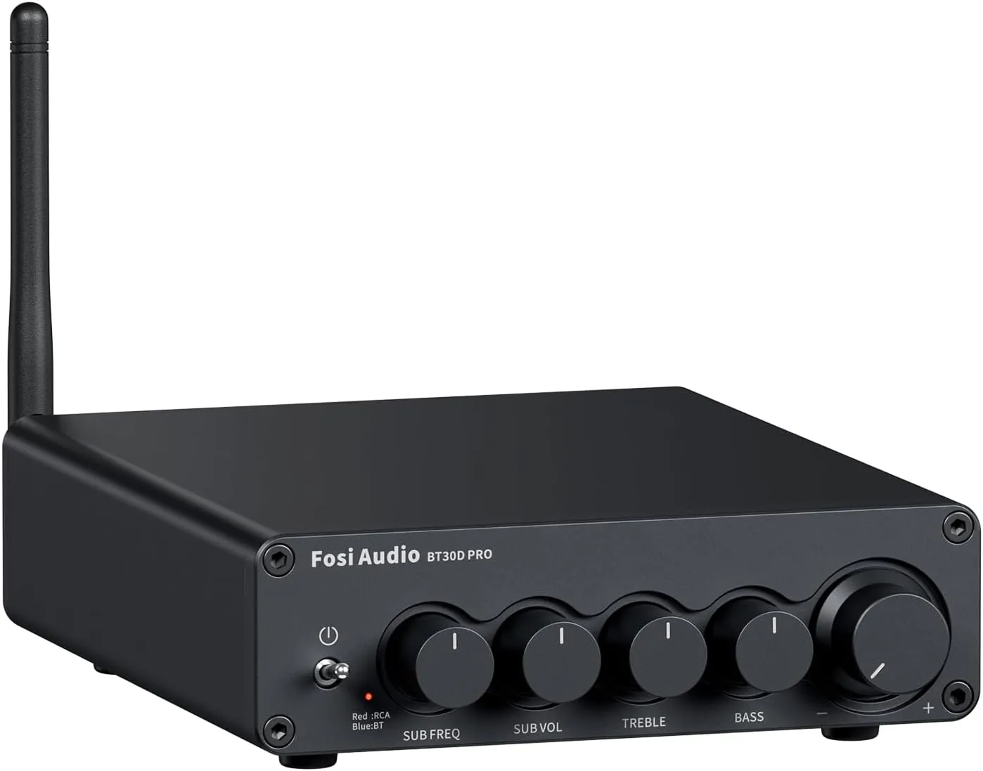 Fosi Audio Bluetooth Subwoofer Amplifier 2.1, BT30D Pro Subwoofer Amp with TPA3255 Chips 165W x2 350W & Bass Treble Control, 2.1 Channel Sub Amplifier for Desktop/Outdoor/Bookshelf Speakers