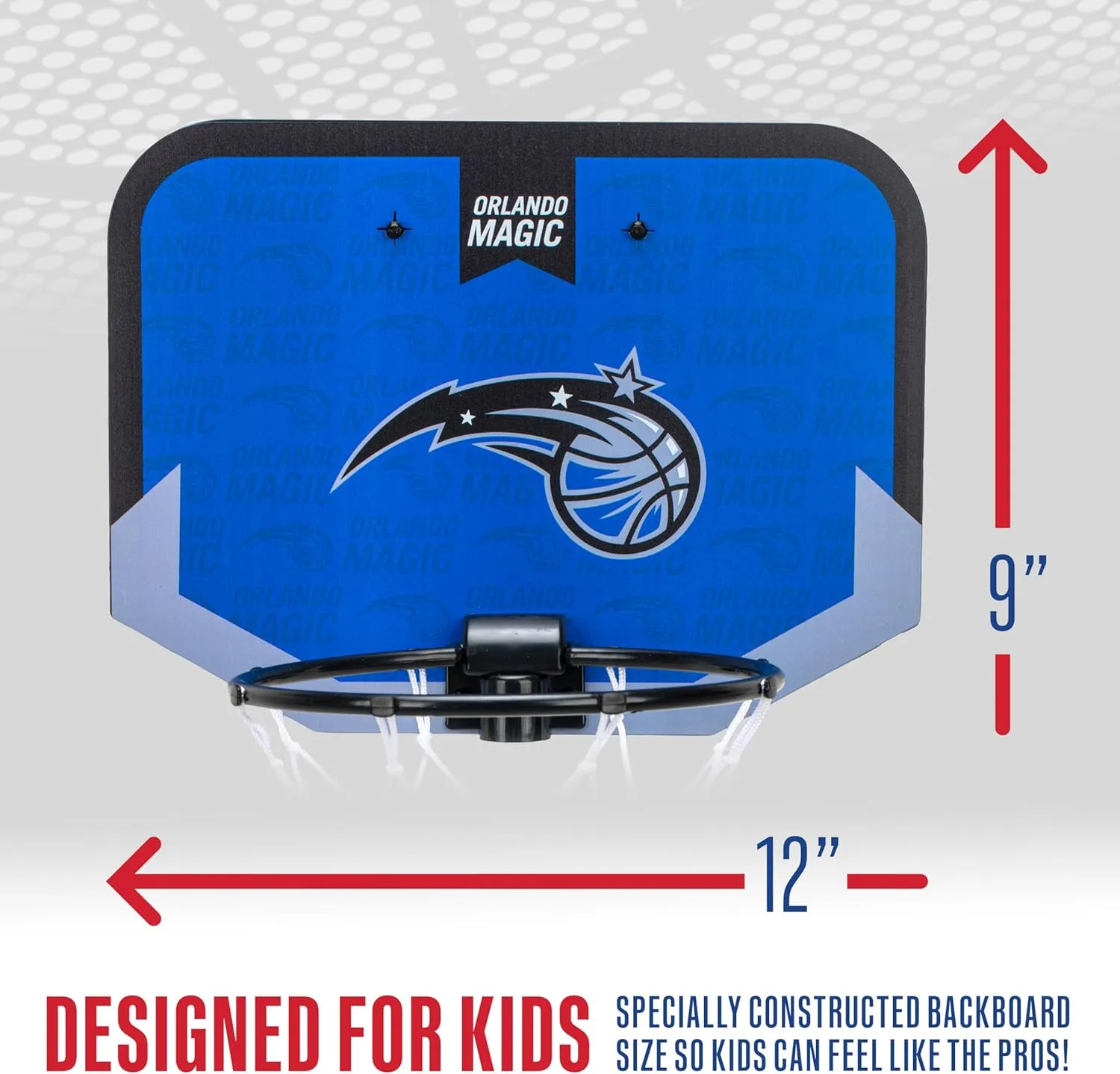 Franklin Sports NBA Team Over The Door Basketball Hoop - Kids Indoor Mini Basketball Hoop with Basketball - NBA Fan Shop Mini Hoop for Bedroom & Office