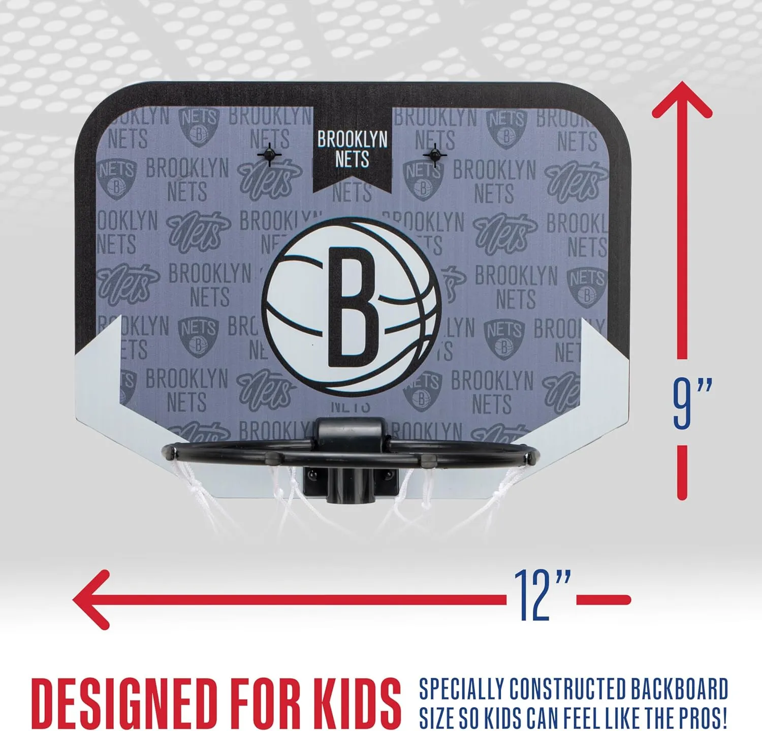 Franklin Sports NBA Team Over The Door Basketball Hoop - Kids Indoor Mini Basketball Hoop with Basketball - NBA Fan Shop Mini Hoop for Bedroom & Office