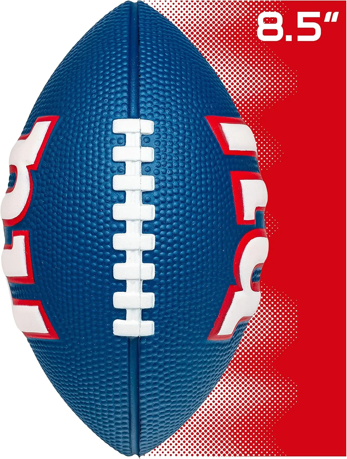 Franklin Sports Youth NFL Football   Air Pump Set - Soft Foam 8.5" Youth Mini Footballs with 8 Teams Choice   Air Pump
