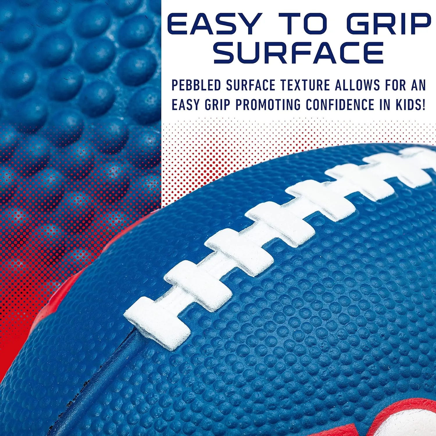 Franklin Sports Youth NFL Football   Air Pump Set - Soft Foam 8.5" Youth Mini Footballs with 8 Teams Choice   Air Pump