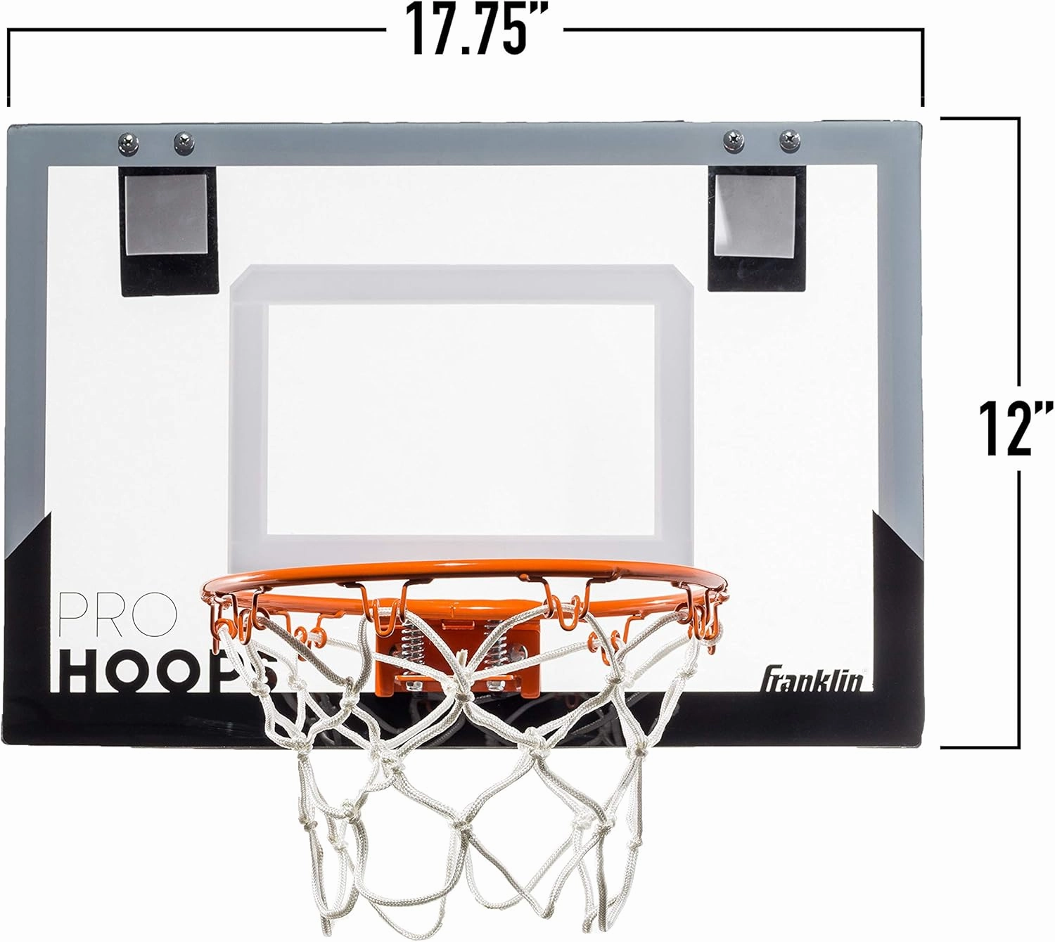 Franklin Sports Mini Basketball Hoops-Indoor Over The Door Mini Hoop Basketball Sets-Perfect Accessory for Bedroom Office