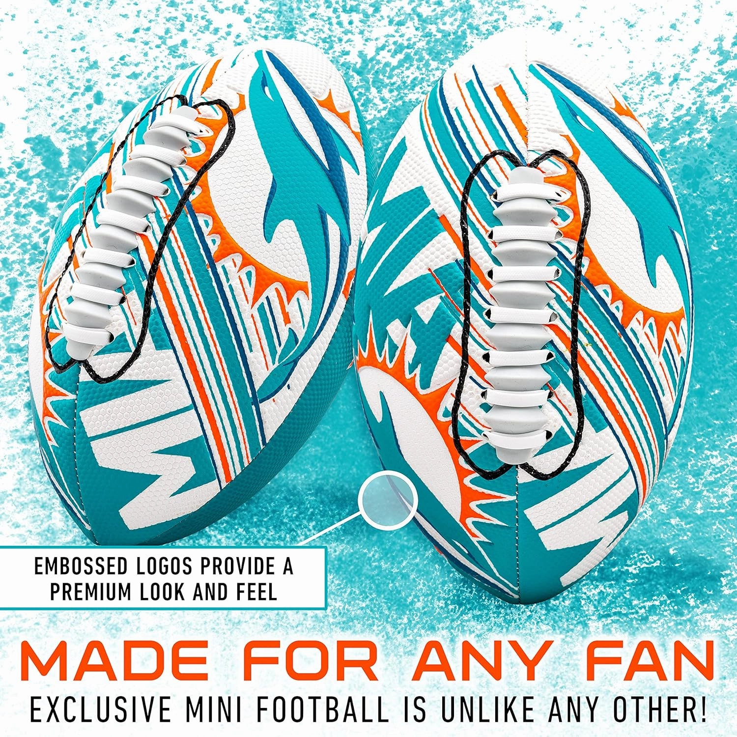 Franklin Sports NFL Team Mini Footballs - Youth 8.5" Official NFL Licensed Football   Air Pump Set