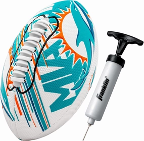 Franklin Sports NFL Team Mini Footballs - Youth 8.5" Official NFL Licensed Football   Air Pump Set