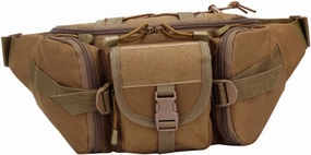 FRCOLOR Outdoor Waist Bag Durable Multi Purpose Camping Pouch with Multiple Pockets for Easy Organization Travel Sports Bag for Hiking Fishing and More