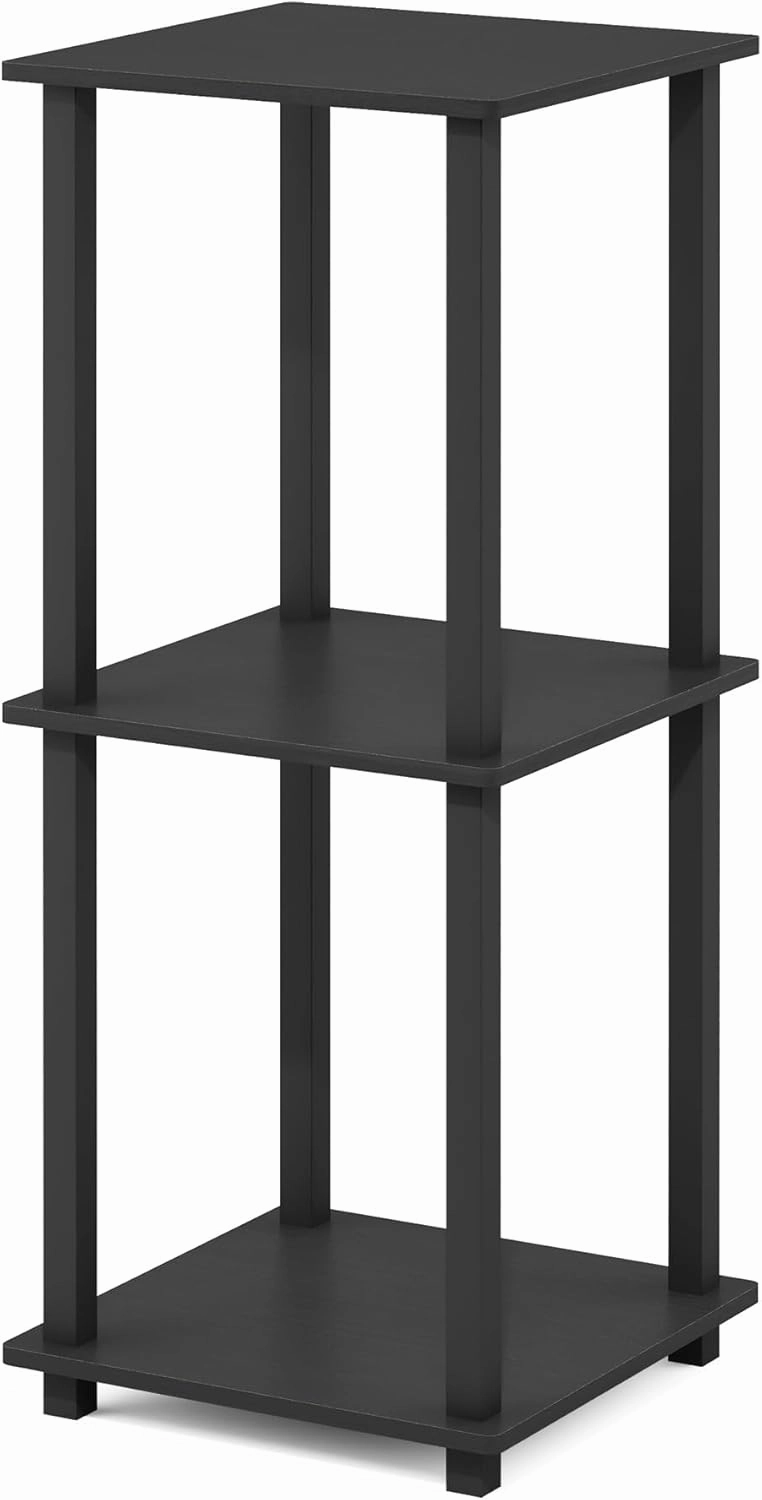 Furinno Simplistic Set of 2 End Table, Americano/Black