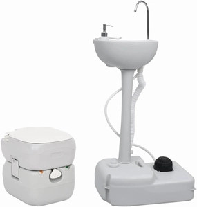 Furniture Set-Portable Camping Toilet and Handwash Stand Set