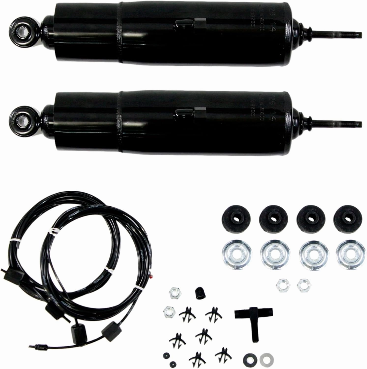 Gabriel 49122 HiJackers Rear Adjustable Air Shock Absorbers Fits 68-70 Cadillac Eldorado; 67-69 Chevrolet Camaro; 66 Oldsmobile Toronado; 67-69 Pontiac Firebird (1 Pair)