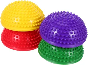 GALPADA 4 Pcs Balance Dome Stepping Stones Hedgehog Style Stability Training Pads for Adults Enhance Balance Coordination Sensory Skills Engaging Colors for Fun Exercise