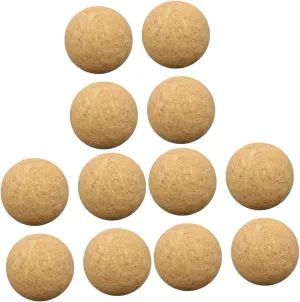 GARVALON 3sets Foosball Table Game Accessories Mini Soccer Balls Wooden Foot Indoor Soccer Ball Set 4pcs*3