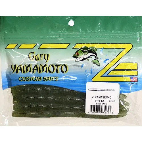 Gary Yamamoto Custom Baits 5  Yamasenko Baby Bass Fishing Bait 10 Count