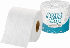 Georgia-Pacific Angel Soft Professional Series Premium 2-Ply Embossed Toilet Paper, 16840, 450 Sheets Per Roll, 40 Rolls Per Case, White