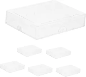 GLEAVI Card Deck Holder Storage Box 6pcs Plastic Playing Card Cases Poker Organizer Safe Easy Maintenance