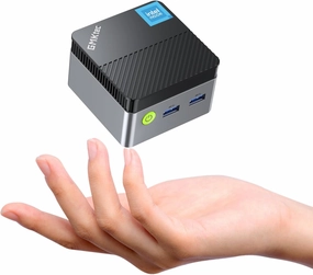 GMKtec Mini PC Intel N97 (Turbo 3.60GHz) 12GB DDR5 512GB SSD Micro Desktop Computer for Business, School, Office, Nucbox G5 12 512