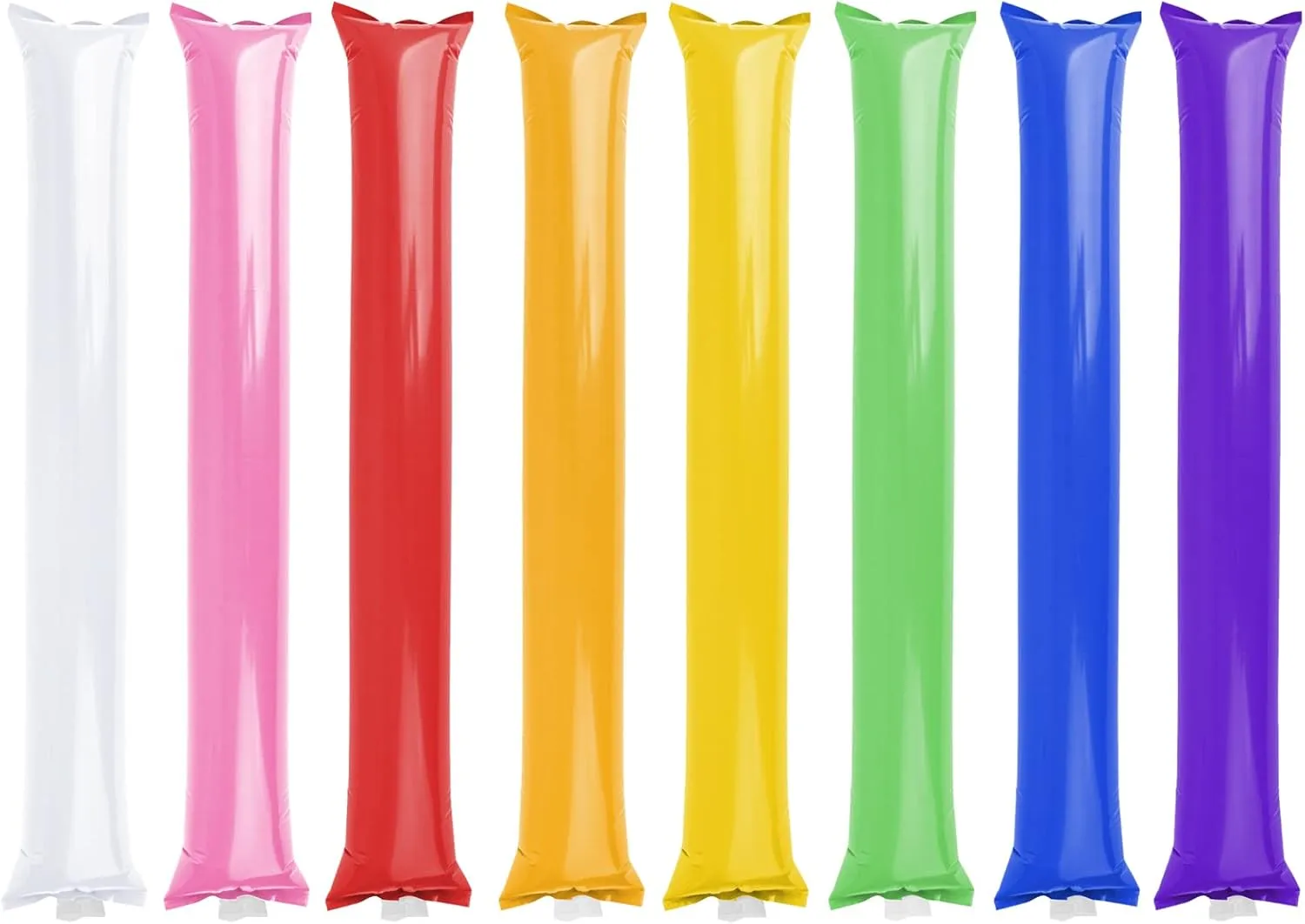 GOGO 100 PCS Cheer Sticks Inflatable Bam Bam Spirit Stick, Cheerleading Noisemakers for Sport Game