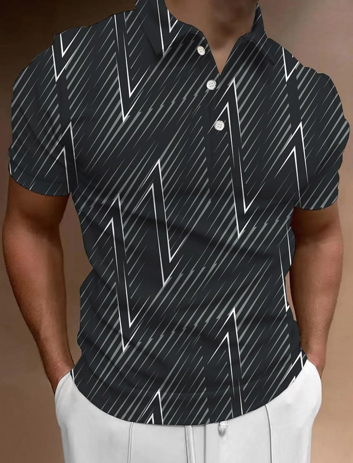 Golf Shirts for Men Funny: Hawaiian Golf Polo Shirt Dry Fit