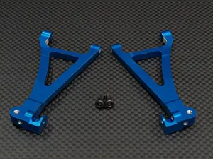 GPM for Traxxas 1/16 Mini E-Revo, Mini Summit Upgrade Parts Aluminum Front Lower Arm - 1Pr Set Blue