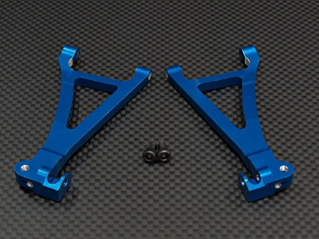 GPM for Traxxas 1/16 Mini E-Revo, Mini Summit Upgrade Parts Aluminum Front Lower Arm - 1Pr Set Blue