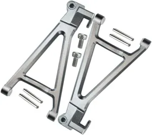 GPM For Traxxas 1/16 Mini E-Revo/Mini Summit Upgrade Parts Aluminum Rear Lower Arm - 1Pr Set Gray Silver