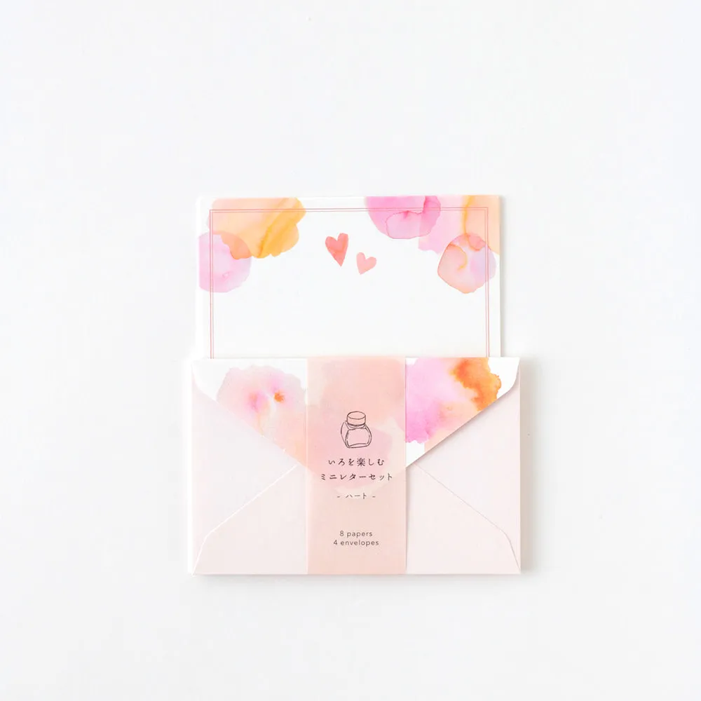 GreenFlash Mini Letter Set - Pink Hearts