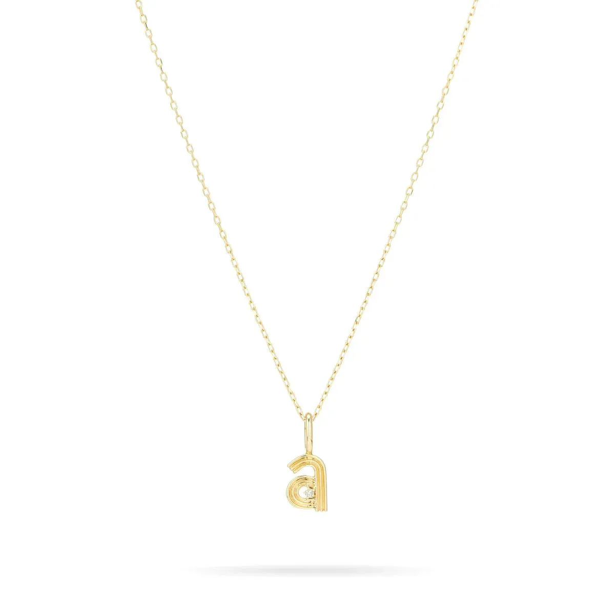 Groovy Diamond Initial Mini Bead Charm