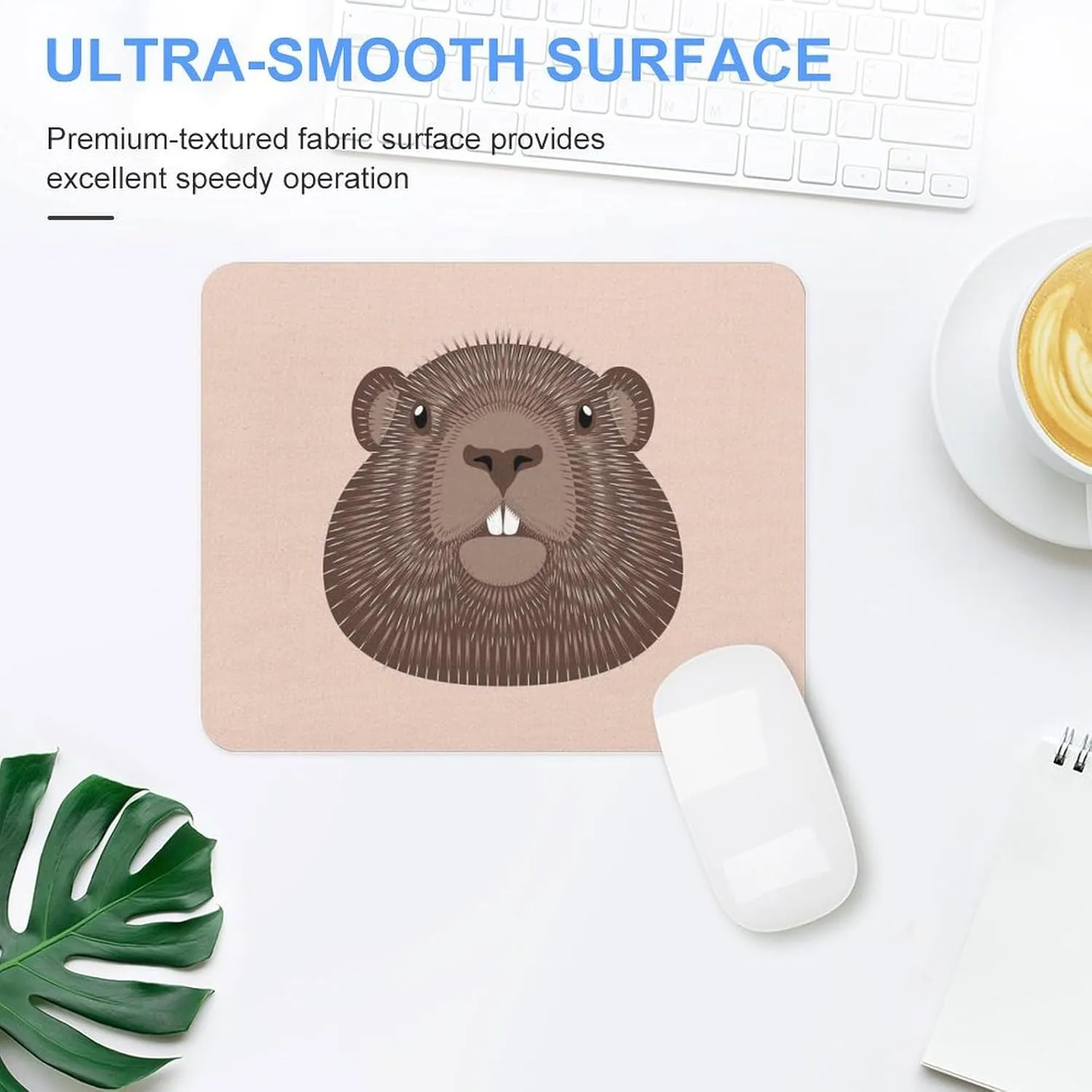 Groundhog Day Funny Animal Durable Mouse Pad Fashion Non-Slip Waterproof Gaming Mouse Mat Unisex Home Office 20 * 25cm, style