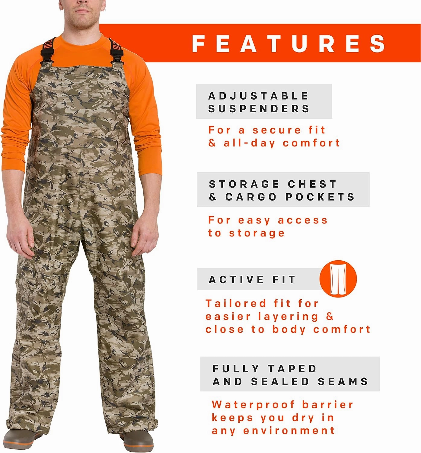 Grundéns Men's Weather Watch Fishing Bib Trouser