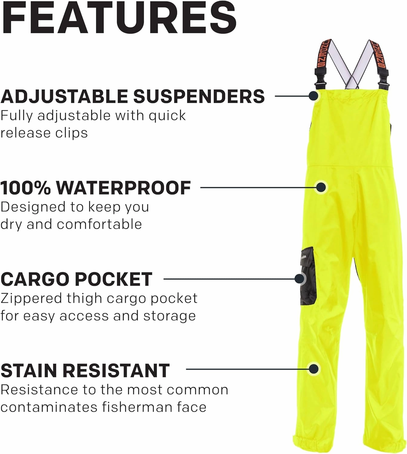 Grundéns Men's Weather Watch Fishing Bib Trouser