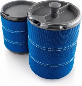 GSI Outdoors Personal 20 fl. oz. Javapress I Insulated French Press Travel Coffee Mug for Camp Coffee and Tea