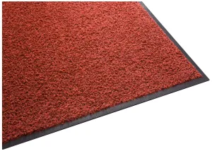 Guardian - 20995 Platinum Series Indoor Wiper Floor Mat, Rubber with Nylon Carpet, 6'x10', Red