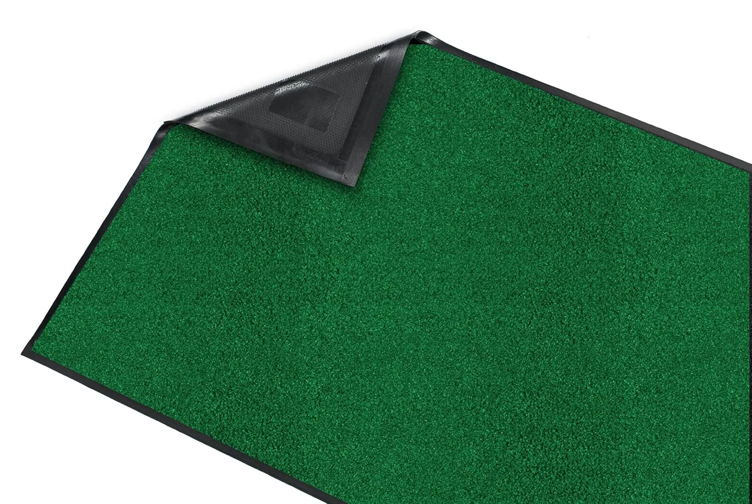 Guardian Platinum Series Indoor Wiper Floor Mat, Rubber with Nylon Carpet, 2'x10', Green