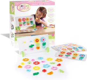 Guidecraft Flower Pot Sort and Match - Sorting & Stacking Toy for Children - Kids Early Learning and Development Toy