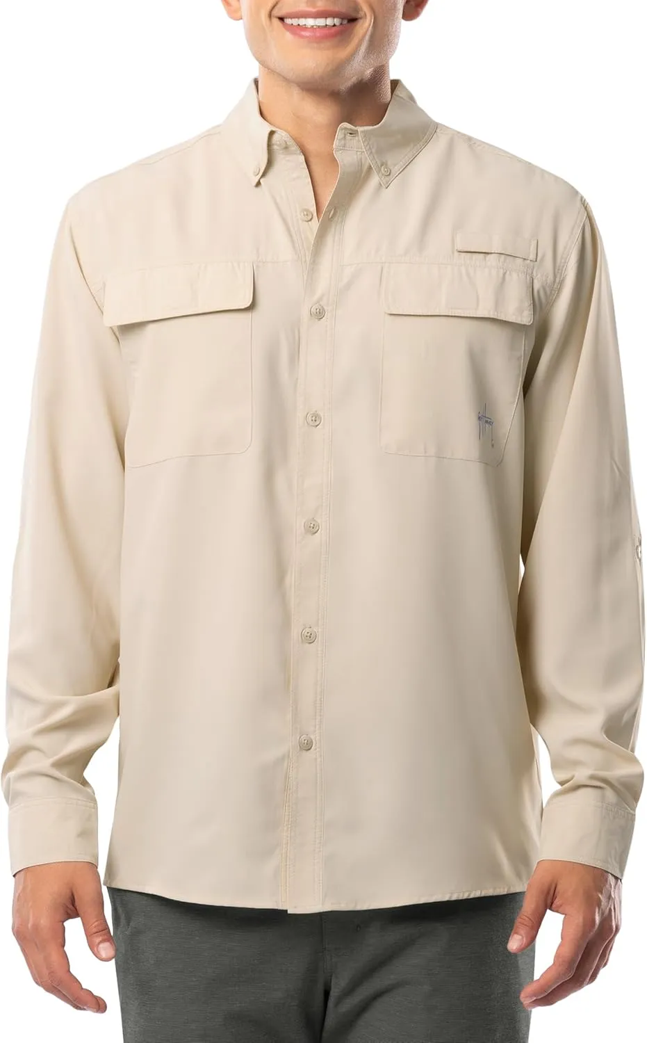 Guy Harvey Men's Long Sleeve Performance Fishing Shirt