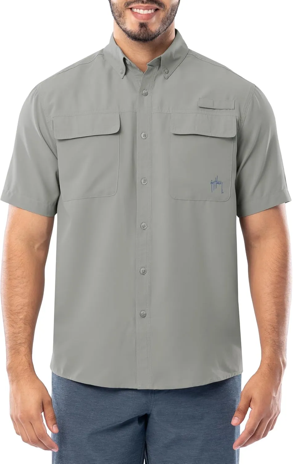 Guy Harvey Men's Short Sleeve Performance Fishing Shirt
