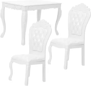 HANABASS 1 Set Mini House Furniture Set Chic Table and Chair Model for Playhouse Accessories for Mini Kitchen Decor Creative Versatile DIY and Photo Prop Use