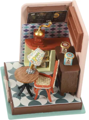 HANABASS 1Set DIY Miniature House Kit Vintage Cabin Assembly for Creative Decor Present for Dollhouse Enthusiasts for Home Office Display
