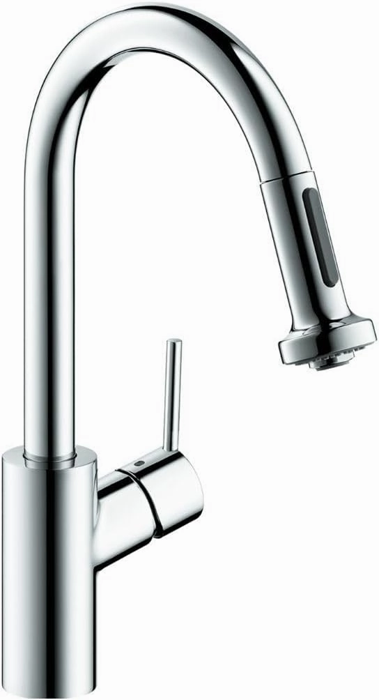 hansgrohe Talis S² Chrome Bar Kitchen Faucet, Kitchen Faucets with Pull Down Sprayer, Faucet for Kitchen Sink, Magnetic Docking Spray Head, Chrome 04286000