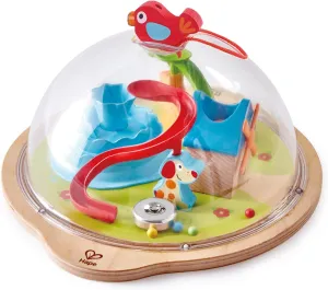 Hape Sunny Valley Adventure Dome | 3D Toy with Magnetic Maze, Kids Play Dome Featuring Characters and Accessories