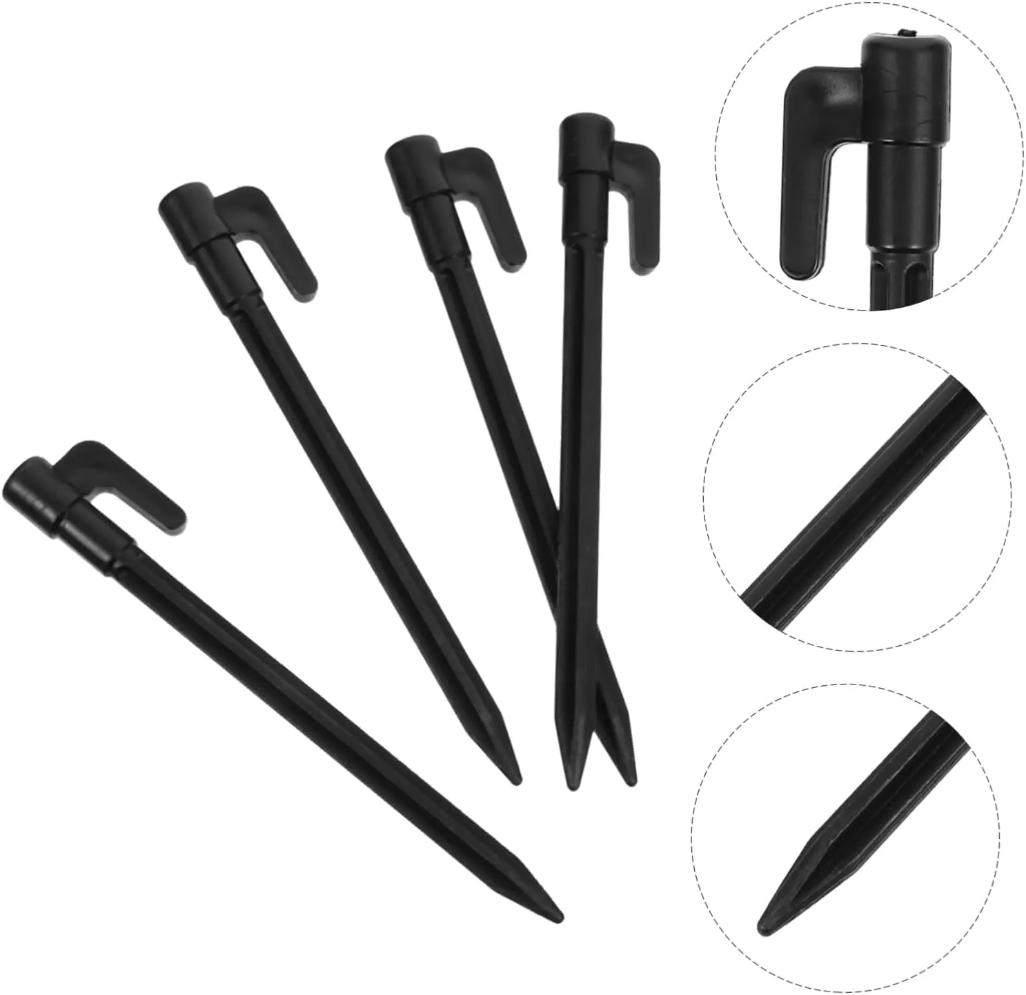 Happyyami 50pcs Plastic Nails Tent Outdoor Camping Stakes Swing Pegs Ground Pegs Camping Stake Nail Beach Mats Camping Accessories Swing Accessories Yellow Accessories The Lazy Sofa