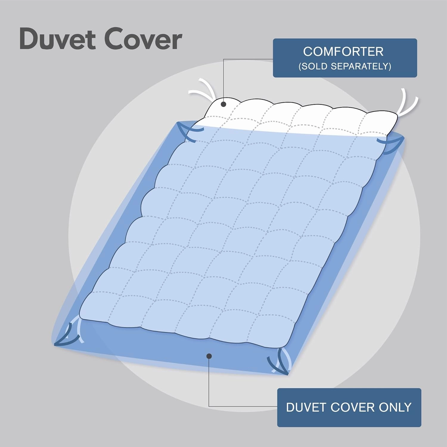 Harbor House 100% Cotton Duvet Set - Trendy Tufted Textured Design, All Season Cozy Bedding Modern Comforter Cover, Matching Shams, Suzanna Taupe Queen(90"x90") 3 Piece