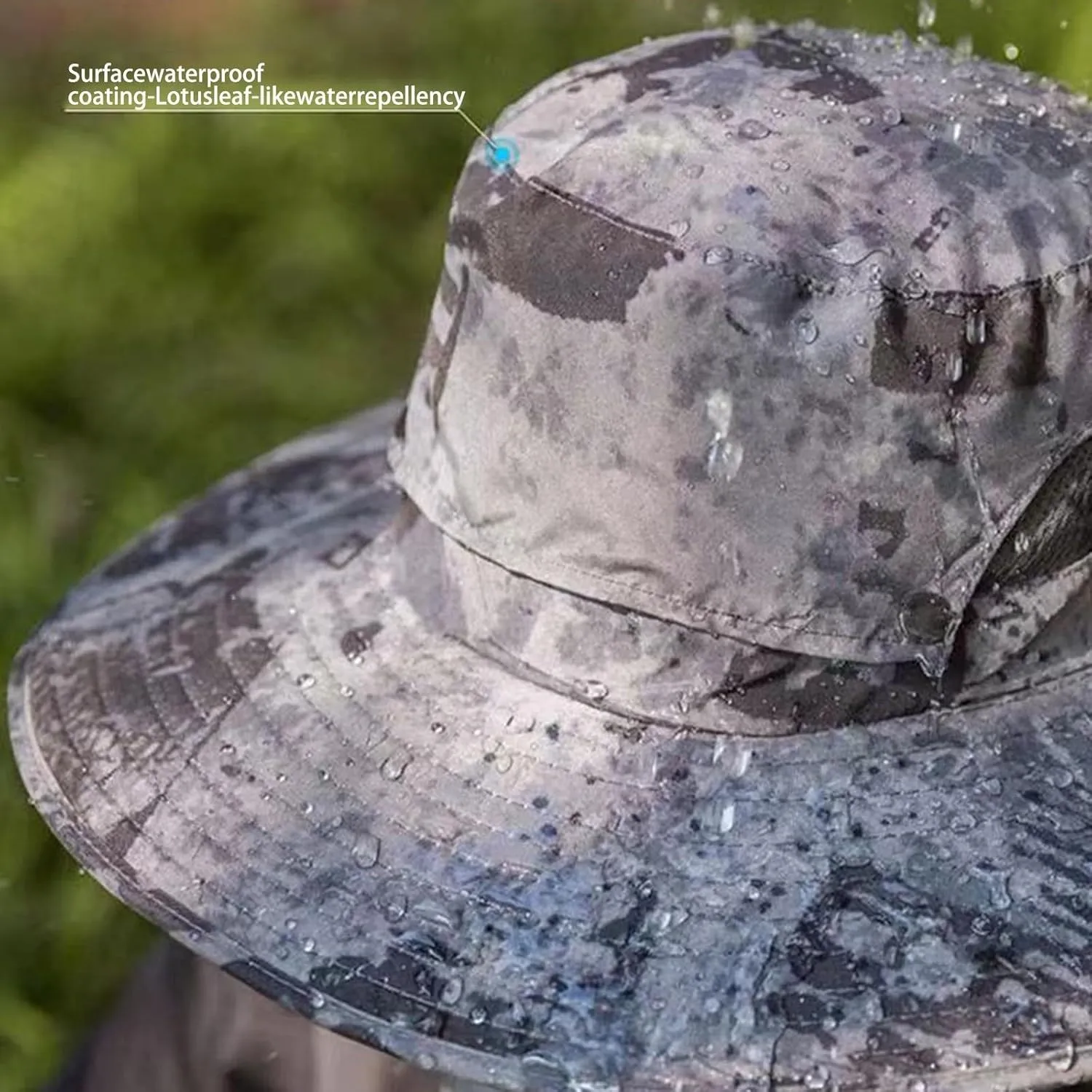 Hat with Fans Solar Power for Women & Men Ultralight UPF 50  Sun Hat Camping Cool Wide Brim Bucket Hats with 2 Solar Fans