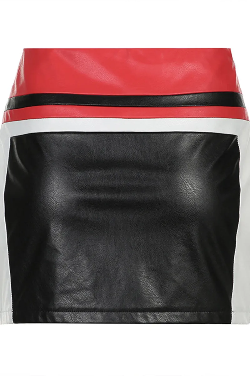 HBQ1279 Letter Print Sweatshirt & Skirt Set Top